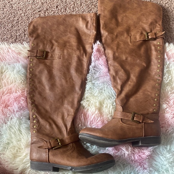Macy's Shoes Fleece Lined Thigh High Riding Boots Size 9 Poshmark